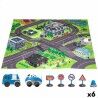 Tappeto da gioco Speed & Go Accessori Veicoli Autostrada Stoffa Plastica (6 Unità)