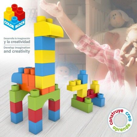 Set di Costruzioni Color Block Basic 80 Pezzi (4 Unità)