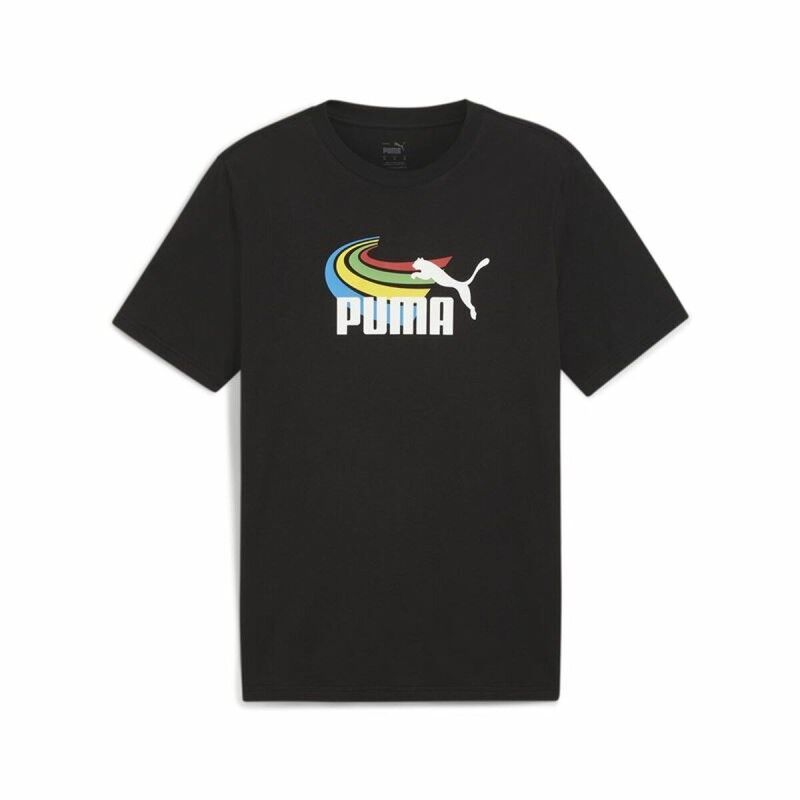 Maglia a Maniche Corte Uomo Puma GRAPHICS Summer Nero Maglia a Maniche Corte Uomo Puma GRAPHICS Summer Nero