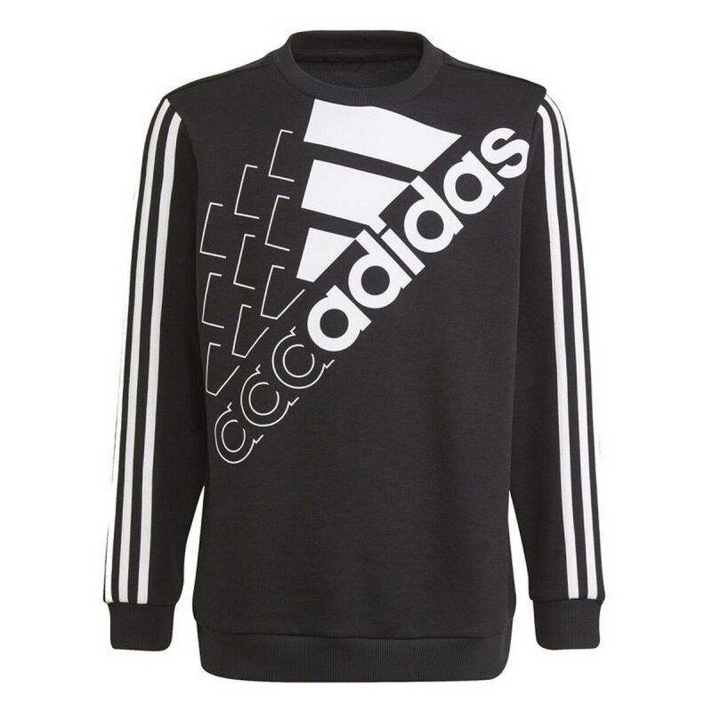 Felpa per Bambini Adidas Essentials Logo K Nero Felpa per Bambini Adidas Essentials Logo K Nero