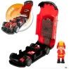 Playset di Veicoli Speed & Go 30 x 9,5 x 13 cm Pompiere Luce Suono 4 Unità