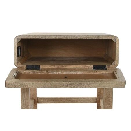 Comodino DKD Home Decor Marrone Naturale Legno di mango 50 x 40 x 50 cm