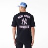 Maglia a Maniche Corte Uomo New Era  WORDMARK OS TEE NEYYAN 60435524  Nero (L)