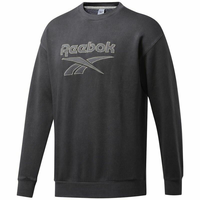 Felpa senza Cappuccio Uomo Reebok Classics Premium Grigio scuro Felpa senza Cappuccio Uomo Reebok Classics Premium Grigio scuro