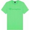 Maglia a Maniche Corte Uomo Champion Crewneck Verde