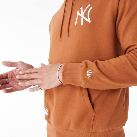 Felpa con Cappuccio Donna New Era League Essential New York Marrone
