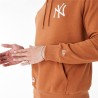 Felpa con Cappuccio Donna New Era League Essential New York Marrone