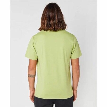 Maglia a Maniche Corte Uomo Rip Curl Paradise Land Verde Chiaro