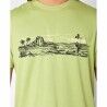 Maglia a Maniche Corte Uomo Rip Curl Paradise Land Verde Chiaro