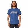 Maglia a Maniche Corte Uomo Rip Curl Paradise Land Azzurro