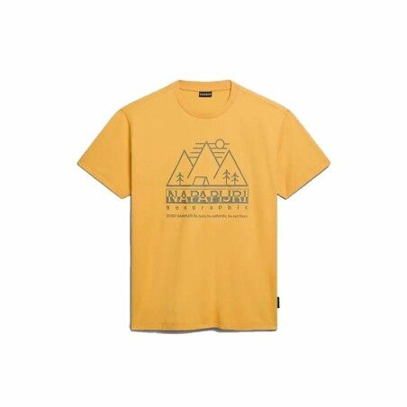 Maglia a Maniche Corte Uomo Napapijri S-Faber Dorato