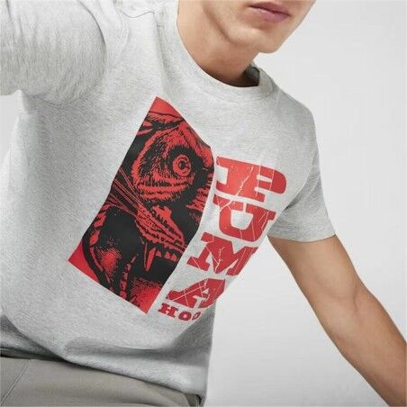 Maglia a Maniche Corte Uomo Puma The Hooper 3 Grigio chiaro