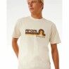 Maglia a Maniche Corte Uomo Rip Curl Surf Revival Mumma Bianco Caldo