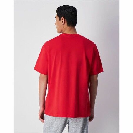 Maglia a Maniche Corte Uomo Champion Crewneck Rosso