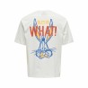 Maglia a Maniche Corte Uomo Only & Sons Onslooney Rlx Bianco