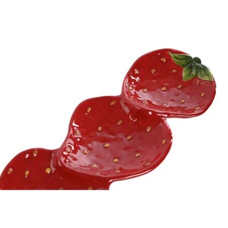 Vassoio per aperitivi Home ESPRIT Rosso Moderno 32 x 11,5 x 3,2 cm