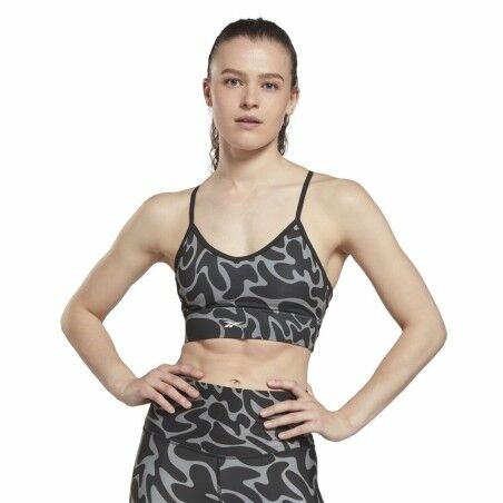 Reggiseno Sportivo Reebok Workout Ready Nero Grigio