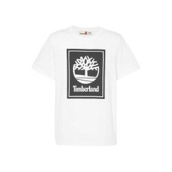 Maglia a Maniche Corte Uomo Timberland Stack Logo Bianco