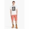 Maglia a Maniche Corte Uomo Timberland Stack Logo Bianco