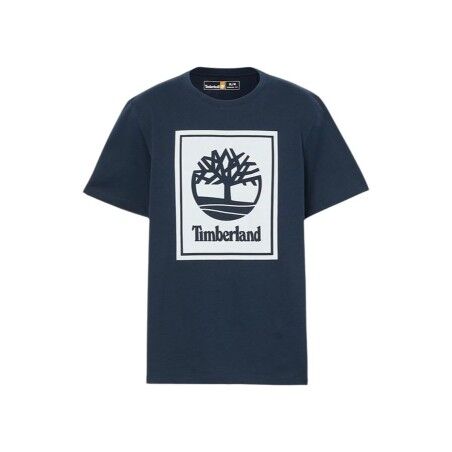 Maglia a Maniche Corte Uomo Timberland Stack Logo Nero