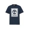 Maglia a Maniche Corte Uomo Timberland Stack Logo Nero