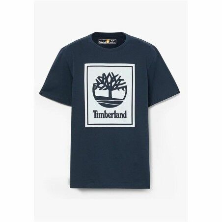Maglia a Maniche Corte Uomo Timberland Stack Logo Nero