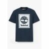 Maglia a Maniche Corte Uomo Timberland Stack Logo Nero