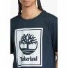 Maglia a Maniche Corte Uomo Timberland Stack Logo Nero