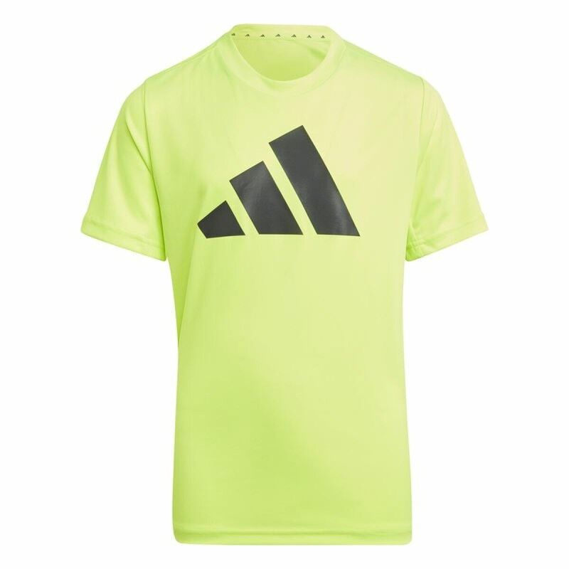 Maglia a Maniche Corte per Bambini Adidas U Tr-Es Logo Giallo Maglia a Maniche Corte per Bambini Adidas U Tr-Es Logo Giallo