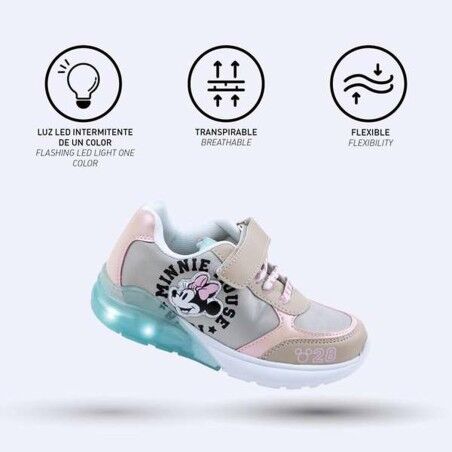 Scarpe Sportive per Bambini Minnie Mouse Beige