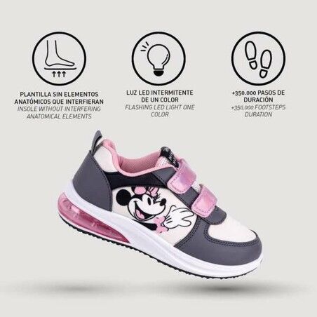 Scarpe Sportive per Bambini Minnie Mouse Grigio