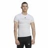 Maglia a Maniche Corte Uomo Adidas techfit Graphic  Bianco