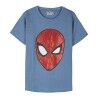 Maglia a Maniche Corte per Bambini Spider-Man Azzurro