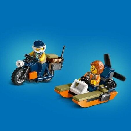 Set di Costruzioni Lego 60437 Jungle Explorer Helicopter Base Camp Multicolore