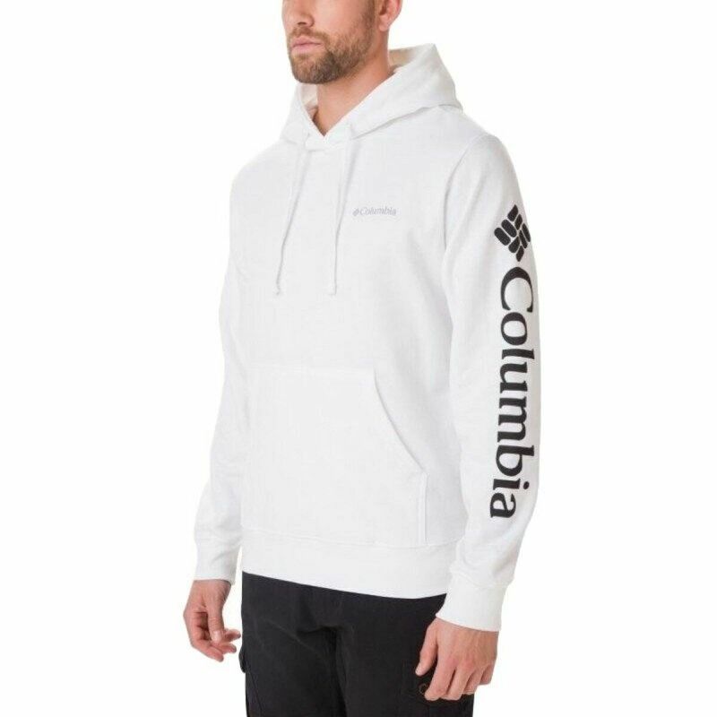 Felpa con Cappuccio Uomo Columbia Viewmont II Bianco Felpa con Cappuccio Uomo Columbia Viewmont II Bianco