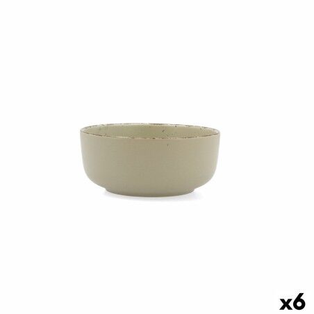 Ciotola per Aperitivi Quid Duna Verde Ceramica 15 x 15 cm (6 Unità)