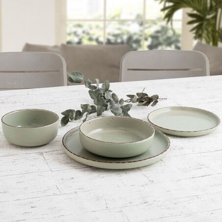 Ciotola per Aperitivi Quid Duna Verde Ceramica 15 x 15 cm (6 Unità)