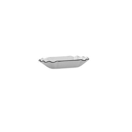 Vassoio per aperitivi Quid Gastro Bianco Nero Ceramica 20,5 x 11 x 3,5 cm (12 Unità)