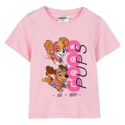 Maglia a Maniche Corte per Bambini The Paw Patrol Bianco