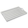 Vassoio Versa Grigio Legno MDF 30 x 5 x 45 cm Righe