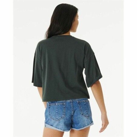 Maglia a Maniche Corte Donna Rip Curl Barrelled Heritage Nero