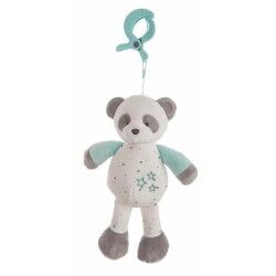 Peluche con Sonagli Panda Turchese 25cm