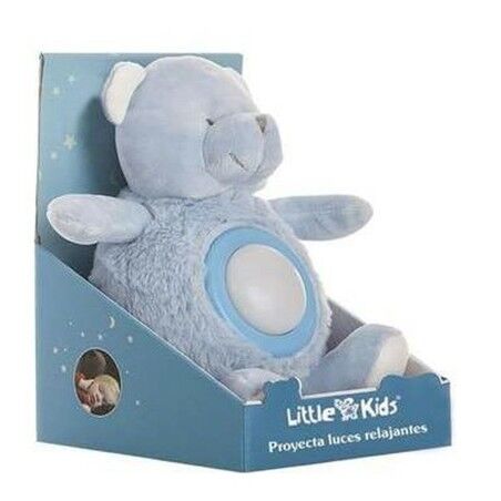 Orsetto di Peluche Azzurro Musica Luci 20 cm 20cm