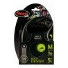 Guinzaglio per Cani Flexi BLACK DESIGN 5 m Taglia L Silver