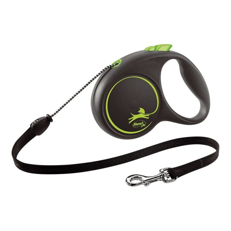 Guinzaglio per Cani Flexi BLACK DESIGN 5 m Taglia M Verde Guinzaglio per Cani Flexi BLACK DESIGN 5 m Taglia M Verde