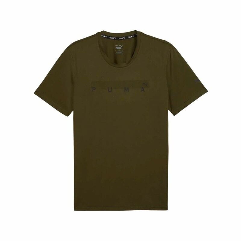 Maglia Sportiva a Maniche Corte Puma Energy Cloudspun Graphic Dorato Maglia Sportiva a Maniche Corte Puma Energy Cloudspun Graphic Dorato