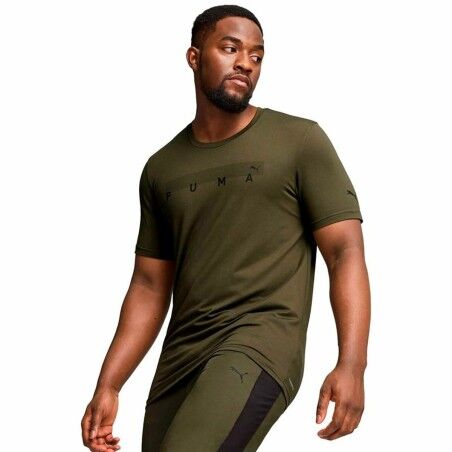 Maglia Sportiva a Maniche Corte Puma Energy Cloudspun Graphic Dorato