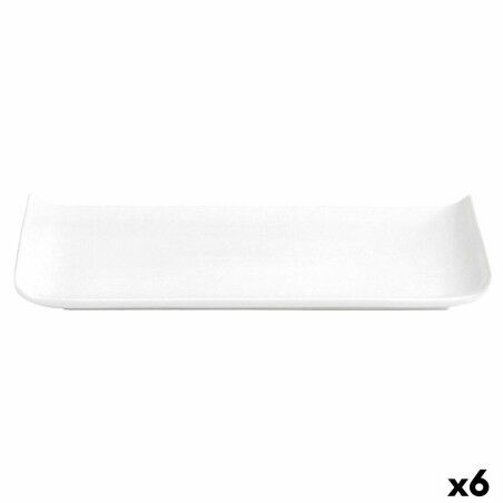 Piatto Quid Chef Baguette Ceramica Bianco (25 x 12 cm) (Pack 6x)
