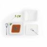 Piatto Quid Chef Baguette Ceramica Bianco (25 x 12 cm) (Pack 6x)