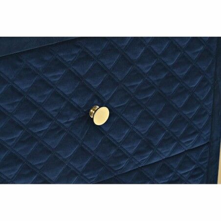 Comodino DKD Home Decor 60 x 35 x 74 cm Cristallo Azzurro Dorato
